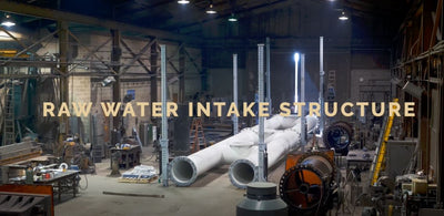 Raw Water Intake Structure - A Demonstration of the Jacking Support and Hydraulic System - Timelapse